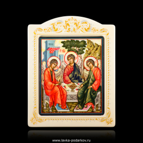 Икона "Святая Троица" с перламутром, фотография 0. Интернет-магазин ЛАВКА ПОДАРКОВ